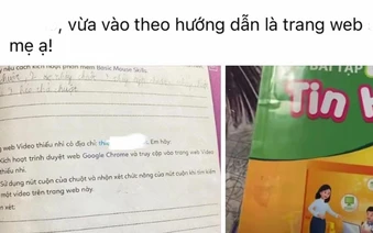 Phụ huynh bàng hoàng phát hiện sách Tin học lớp 3 của con chứa link đồi trụy, Nhà phát hành lập tức thông cáo KHẨN!