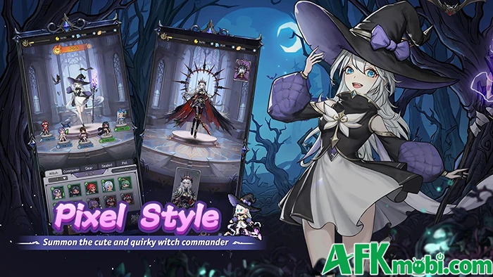 Pixel Witch Tower cho bạn dẫn dắt các nàng phù thủy phòng thủ