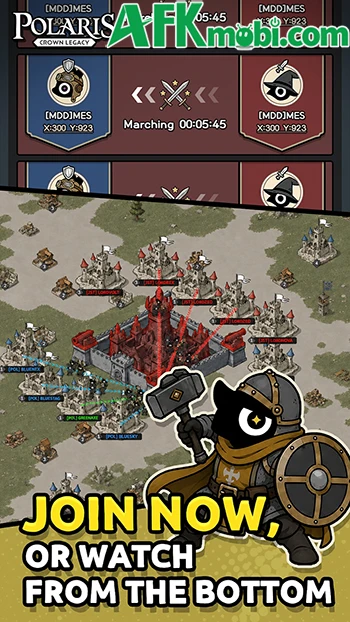 Polaris: Crown Legacy game idle thẻ tướng kết hợp với SLG