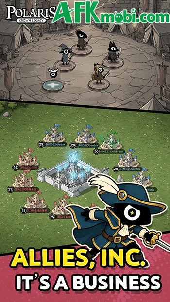 Polaris: Crown Legacy game idle thẻ tướng kết hợp với SLG