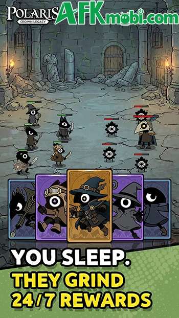 Polaris: Crown Legacy game idle thẻ tướng kết hợp với SLG