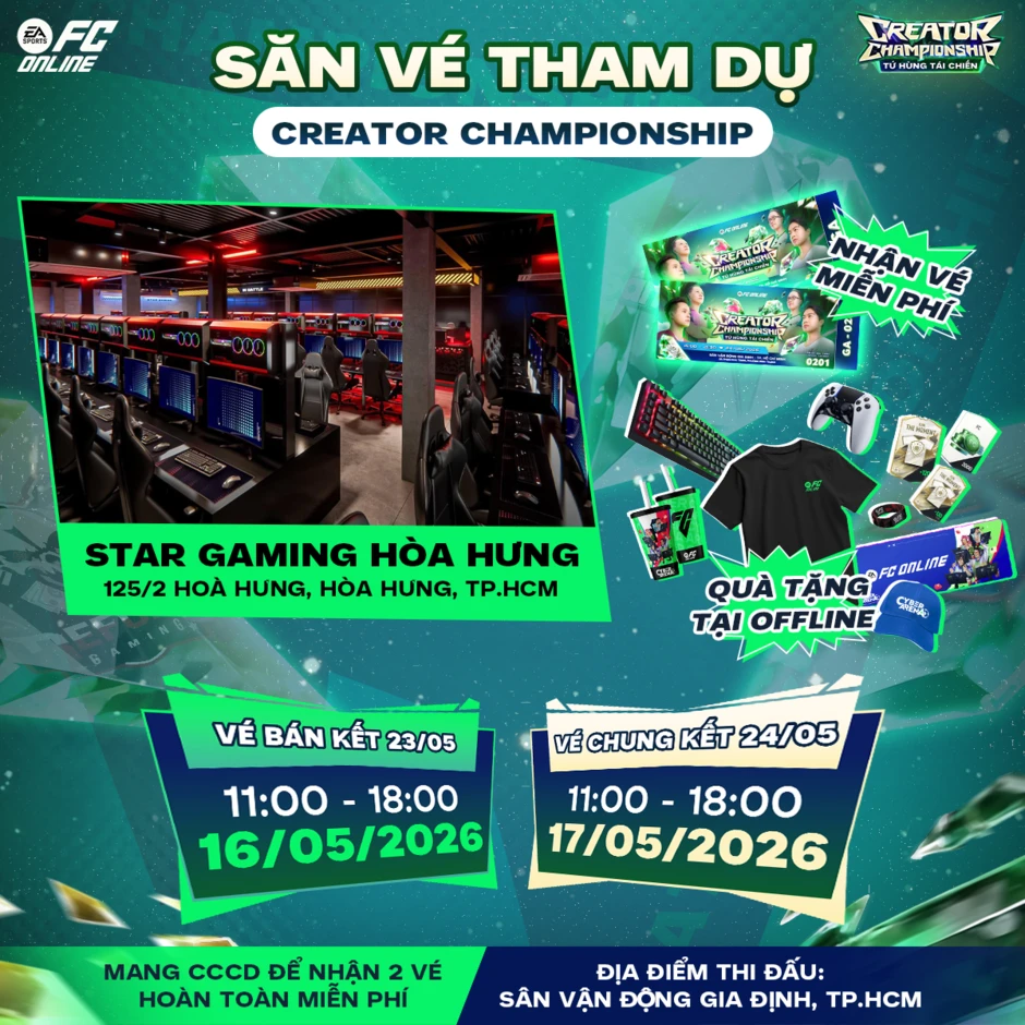 Refund Gaming, SBTC và Ngôi Sao Sân Cỏ nâng cấp lực lượng, sẵn sàng cạnh tranh ngôi vương của All Star SG F.C tại FC Online Creator Championship - Tứ hùng đại chiến Refund Gaming, SBTC và Ngôi Sao Sân Cỏ nâng cấp lực lượng, sẵn sàng cạnh tranh ngôi vương của All Star SG F.C tại FC Online Creator Championship - Tứ hùng đại chiến