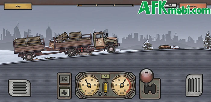 Rust Truck: Wasteland Delivery game mô phỏng lái xe tải 2D