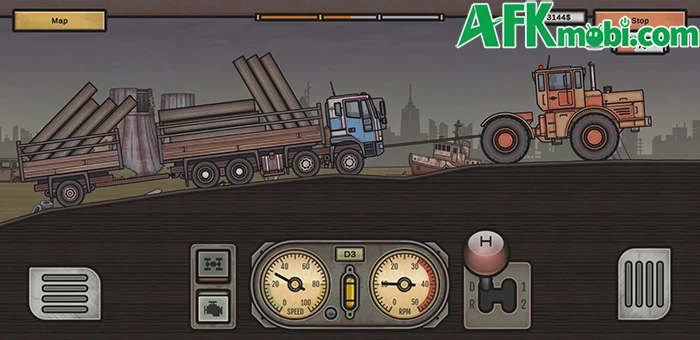 Rust Truck: Wasteland Delivery game mô phỏng lái xe tải 2D