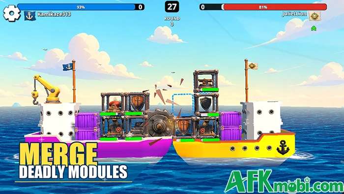 Ship Clash: Pirate Defense game chiến thuật 1v1 đấu tự động
