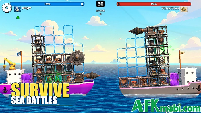 Ship Clash: Pirate Defense game chiến thuật 1v1 đấu tự động