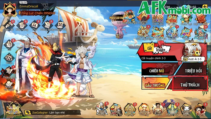 Siêu Hải Trình game đấu tướng chủ đề One Piece về Việt Nam