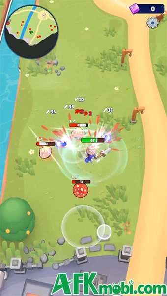 Skull Hero: XP Farm RPG - Chiến đấu săn quái phát triển nhân vật