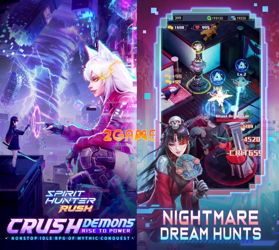 Spirit Hunter: Rush - Khám phá Tam Giới theo phong cách Cyberpunk cực chất Spirit Hunter: Rush - Khám phá Tam Giới theo phong cách Cyberpunk cực chất