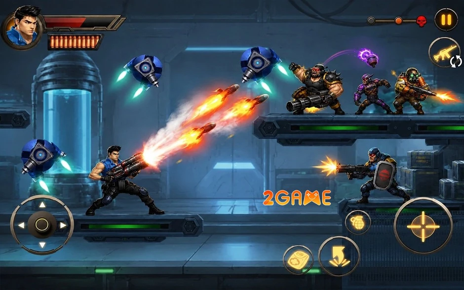 Steel Trooper Shooter - Game bắn súng cổ điển mới khiến màn hình mobile "bốc hoả"