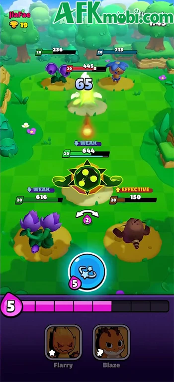Swipe Champs game chiến thuật đấu thú với lối chơi độc đáo