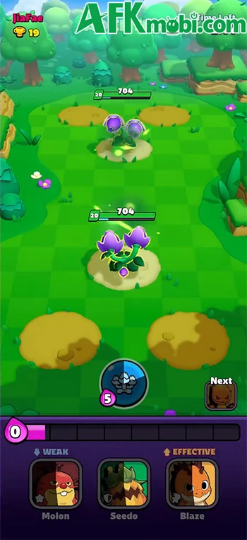 Swipe Champs game chiến thuật đấu thú với lối chơi độc đáo