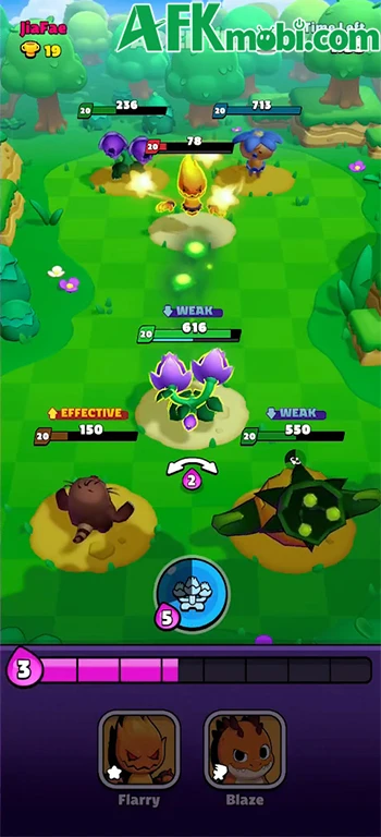 Swipe Champs game chiến thuật đấu thú với lối chơi độc đáo