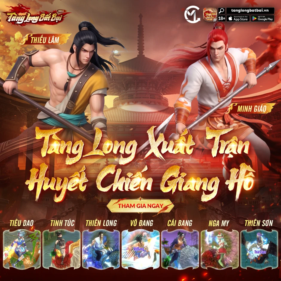 Tàng Long Bất Bại Mobile CMPlay - Hành trình tái hiện tinh hoa kiếm hiệp kinh điển