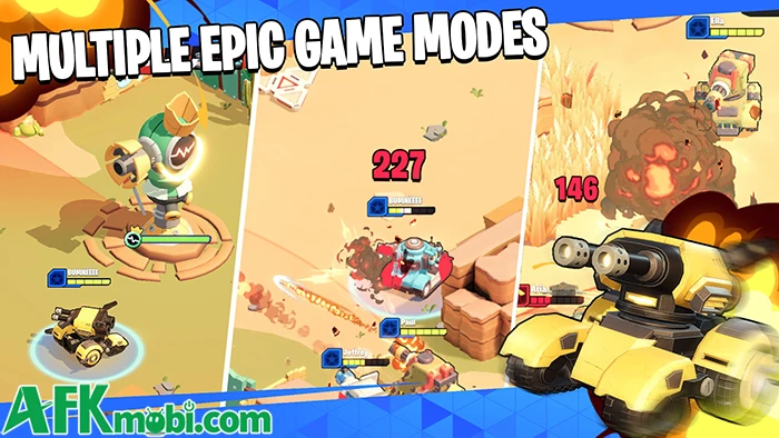 Tank Arena: Tiny War game hành động đấu xe tăng mini trực tuyến