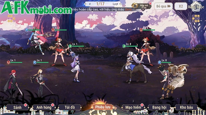 The Battle of Sign Board Girl cho phép bạn xây dựng đội hình với các Waifu xinh đẹp
