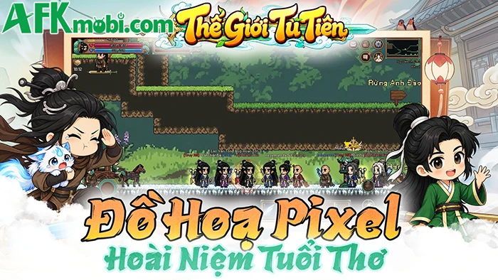 Thế Giới Tu Tiên game MMORPG 2D cổ điển đến từ các Dev Việt