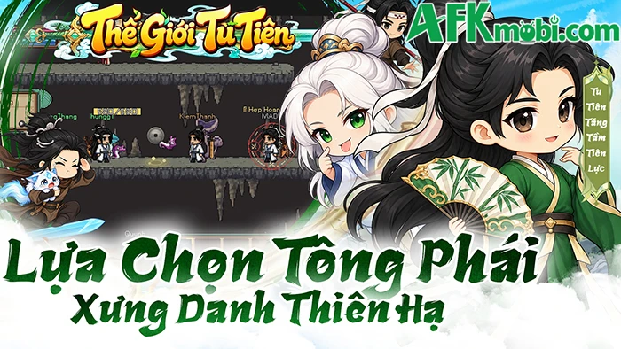 Thế Giới Tu Tiên game MMORPG 2D cổ điển đến từ các Dev Việt