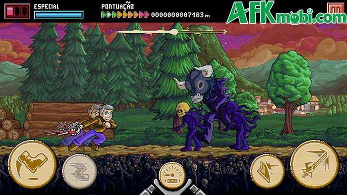 The Old Man & The Demon Sword game hành động cuộn cảnh 2D