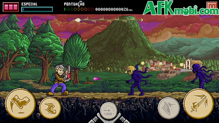 The Old Man & The Demon Sword game hành động cuộn cảnh 2D