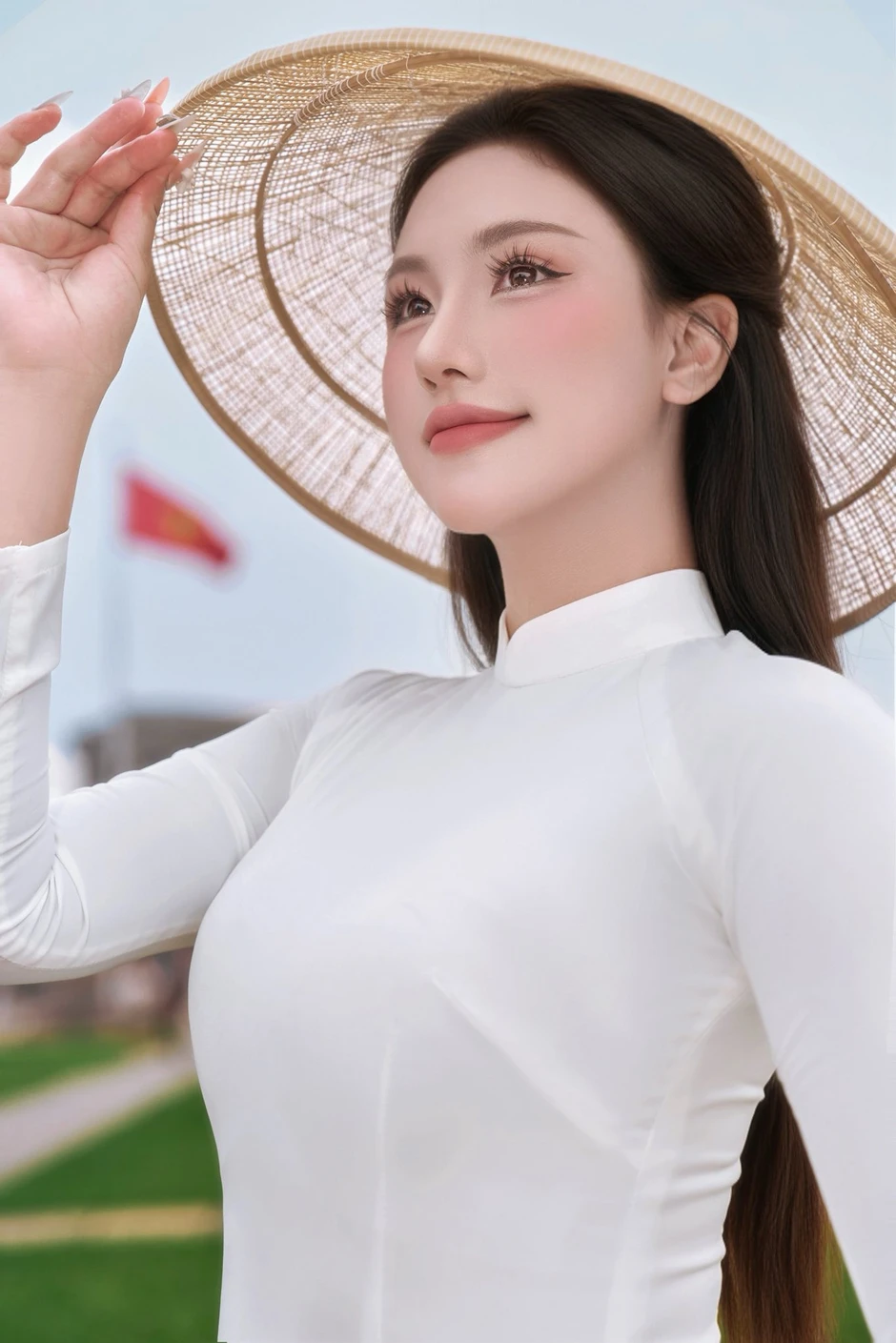 Thích thú với bộ ảnh áo dài ý nghĩa của Á Khôi Phương Anh nhân dịp kỷ niệm Ngày Thống nhất đất nước
