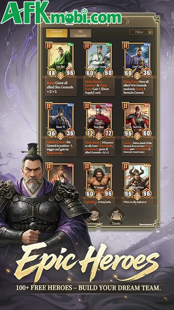Three Kingdoms: Epic Tactics game chiến thuật cờ tự động Three Kingdoms: Epic Tactics game chiến thuật cờ tự động