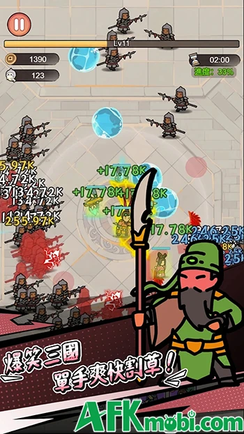 Three Kingdoms Rush game chiến thuật với lối đồ họa ngộ nghĩnh