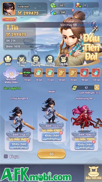 Tiên Nghịch Mobile có các hoạt động cơ bản nào để làm mỗi ngày? Tiên Nghịch Mobile có các hoạt động cơ bản nào để làm mỗi ngày?