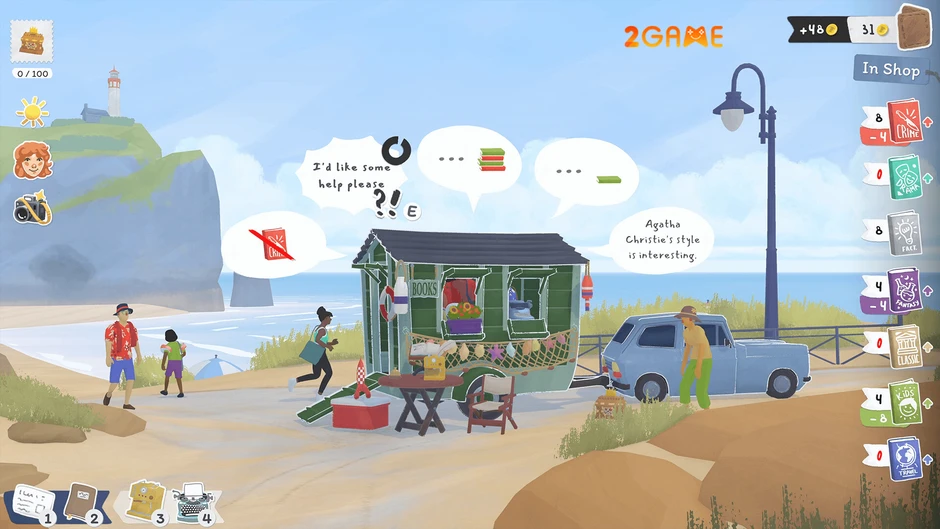 Tiny Bookshop – Game quản lý hiệu sách ven biển chữa lành trên mobile Tiny Bookshop – Game quản lý hiệu sách ven biển chữa lành trên mobile