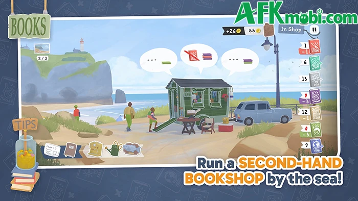 Tiny Bookshop Mobile game mô phỏng quản lý theo cốt truyện