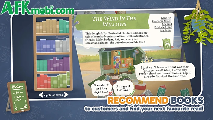 Tiny Bookshop Mobile game mô phỏng quản lý theo cốt truyện