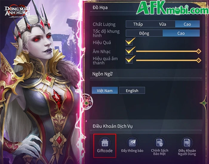Tổng hợp gift code game Bloodline: Dòng Máu Anh Hùng mới nhất