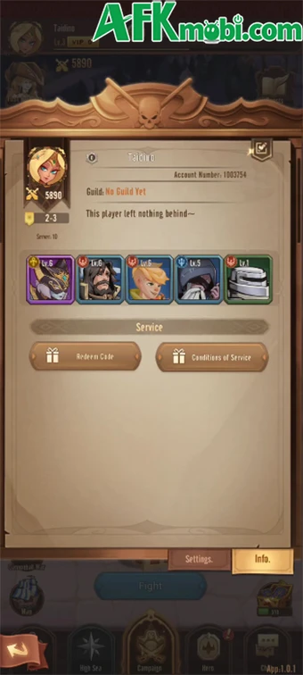 Tổng hợp gift code game Hải Tặc Loạn Đấu: Idle AFK mới nhất