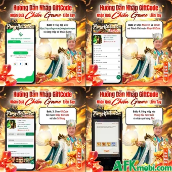 Tổng hợp gift code game Phong Hầu Tam Quốc mới nhất