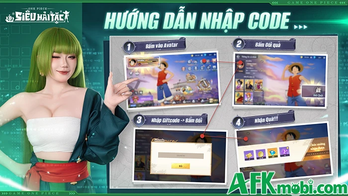 Tổng hợp gift code game Siêu Hải Tặc mới nhất trong tháng