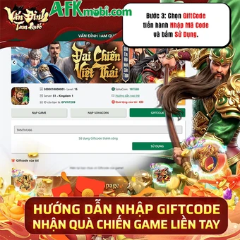 Tổng hợp gift code game Vấn Đỉnh Tam Quốc mới nhất trong tháng