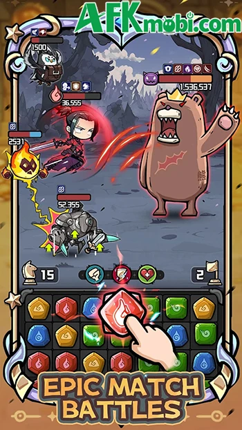 Top 5 game di động độc đáo kết hợp cơ chế match-3 vào chiến đấu