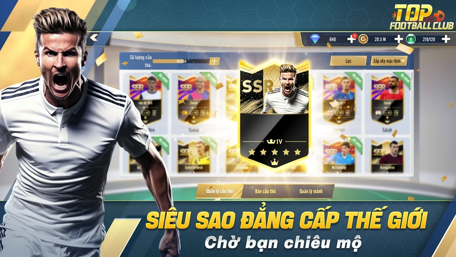 Top Football Club mở đăng ký trước, tặng miễn phí SSR Messi cùng 1000 lượt quay!