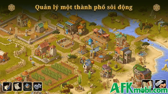 Townsmen - A Kingdom Rebuilt Mobile game mô phỏng xây dựng và quản lý