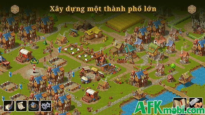 Townsmen - A Kingdom Rebuilt Mobile game mô phỏng xây dựng và quản lý