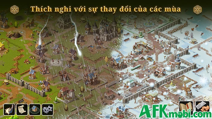 Townsmen - A Kingdom Rebuilt Mobile game mô phỏng xây dựng và quản lý
