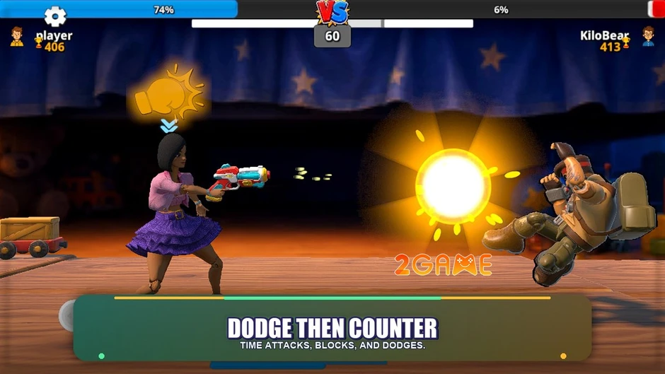 Toy Brawlers: Arena Fight - Đồ chơi nổi loạn trong đấu trường sinh tử 60 giây