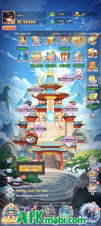 Trải nghiệm đấu tướng kết hợp tu tiên với Tiên Nghịch Mobile
