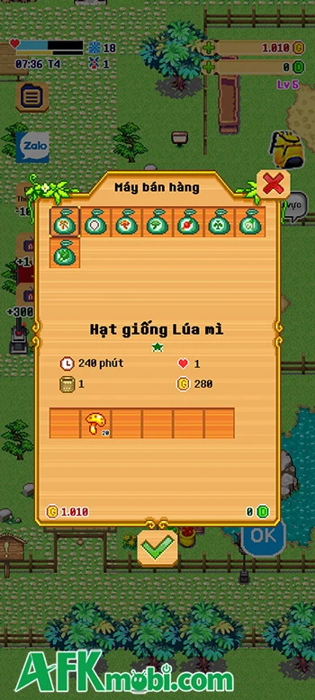 Trải nghiệm lối chơi nông trại kiểu cổ điển với Làng Gió: Pixel Farm