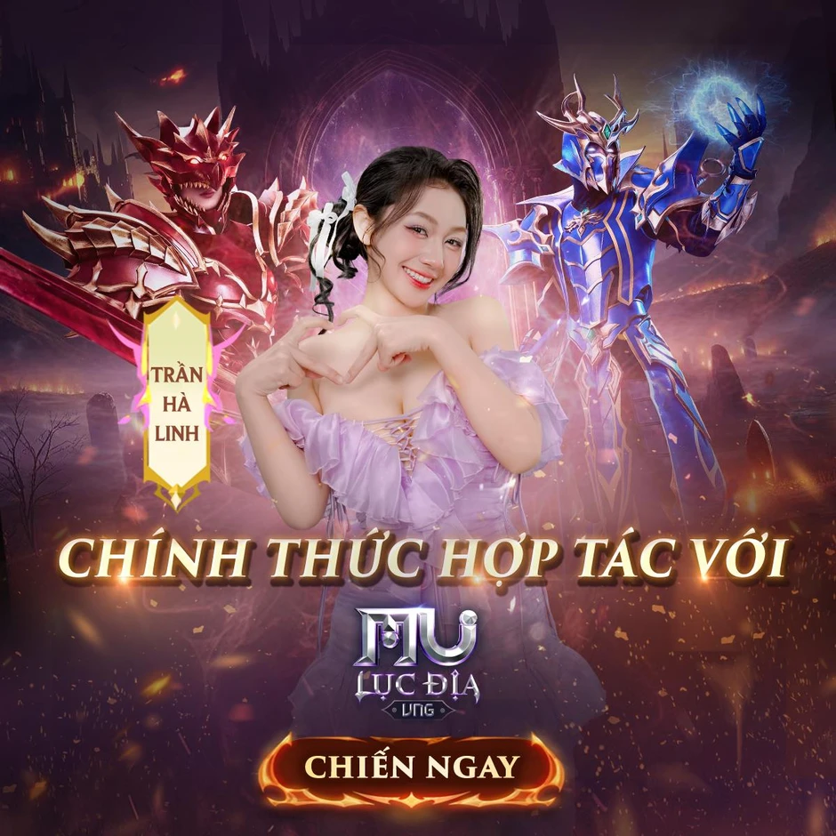 Trần Hà Linh gây sốt khi bắt tay hợp tác với một game lớn của VNG