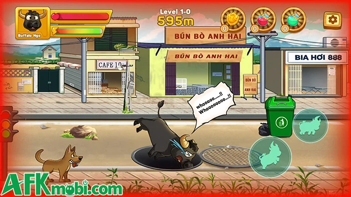 Trâu Phượt cho bạn điều khiển trâu chạy tránh chướng ngại vật Trâu Phượt cho bạn điều khiển trâu chạy tránh chướng ngại vật
