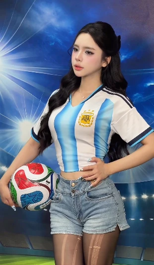 Tú Anh Susu cổ vũ Argentina mùa World Cup, khiến fan bóng đá được dịp bàn tán xôn xao