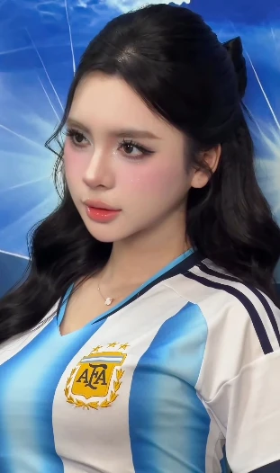 Tú Anh Susu cổ vũ Argentina mùa World Cup, khiến fan bóng đá được dịp bàn tán xôn xao