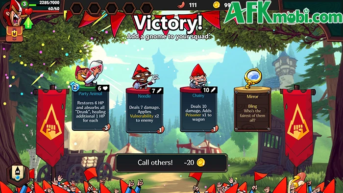 Union of Gnomes Mobile game chiến thuật dùng thẻ bài roguelite