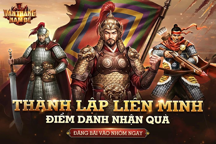 Vạn Thắng Nam Đế chính thức khai mở "vũ trụ SLG sử Việt" vào lúc 10h 10/07